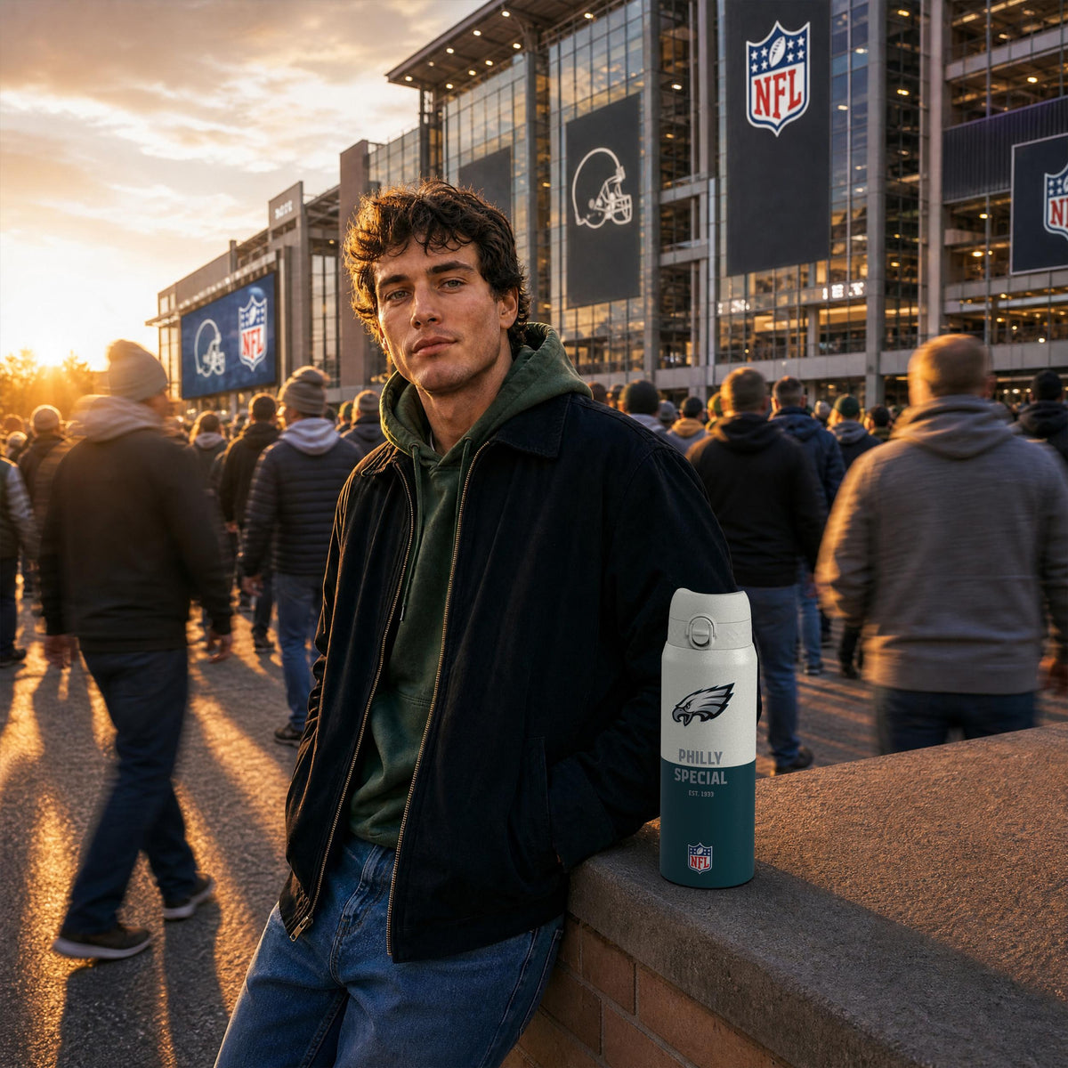 NFL x ION8, Isolierte Edelstahl, Serie 50, Eagles, 750 ml