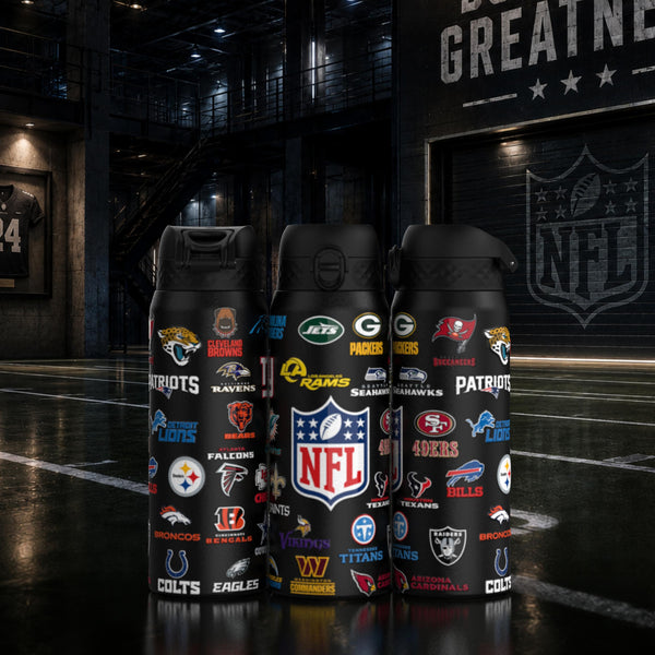 NFL x ION8, Isolierte Edelstahl, Logo Serie, Multi Teams, 750 ml