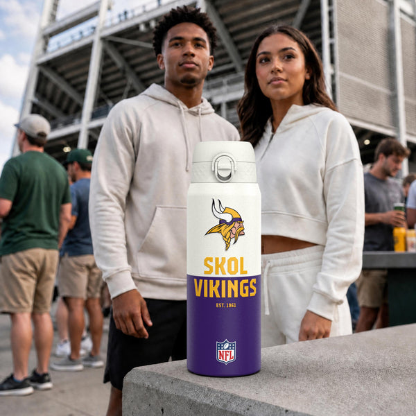 NFL x ION8, Isolierte Edelstahl, Serie 50, Vikings, 750 ml