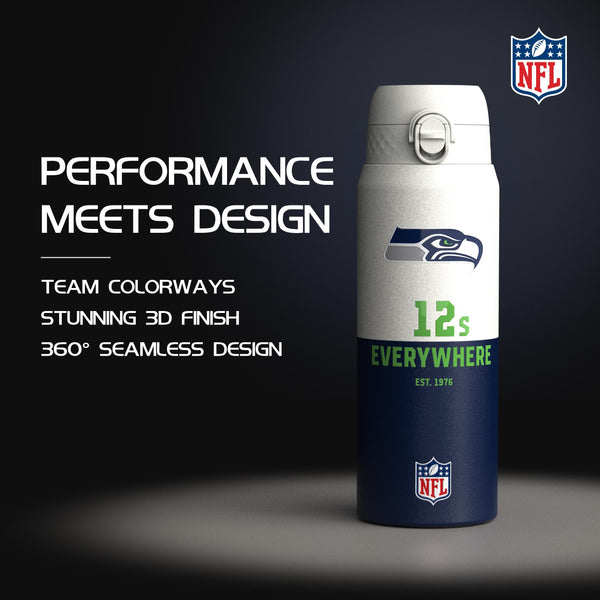 NFL x ION8, Isolierte Edelstahl, Serie 50, Seahawks, 750 ml