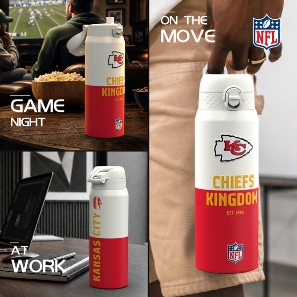 NFL x ION8, Isolierte Edelstahl, Serie 50, Chiefs, 750 ml
