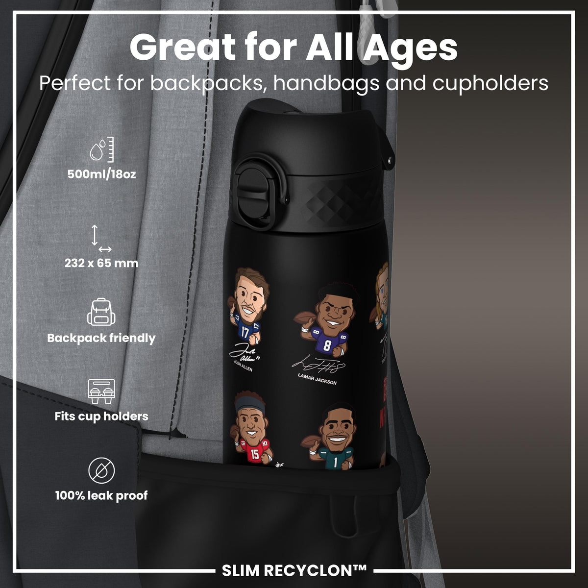 NFLPA x ION8, Recyclon, Quarterbacks, 500 ml