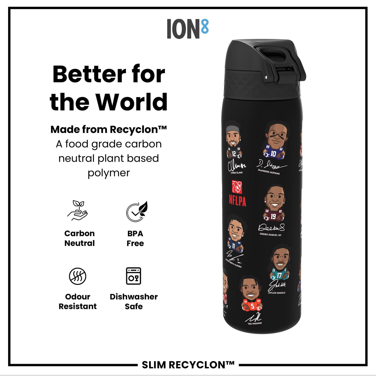 NFLPA x ION8, Recyclon, Wide Receiver, 500 ml