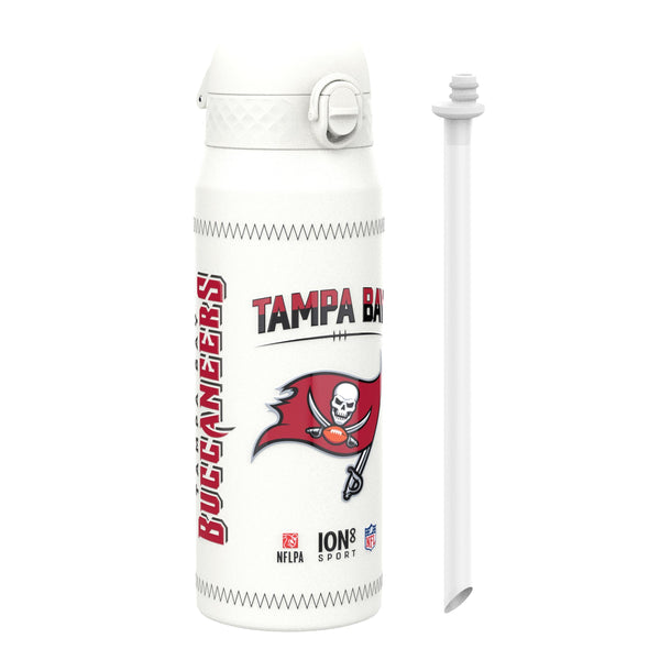 NFL x ION8, Isolierte Stahlflasche, GameDay Serie, Mayfield Buccaneers, 750 ml