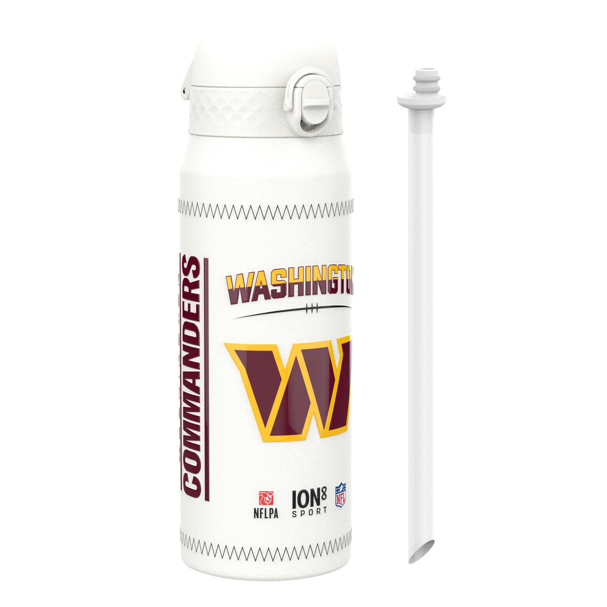 NFL x ION8, Isolierte Stahlflasche, GameDay Serie, Daniels Commanders, 750 ml