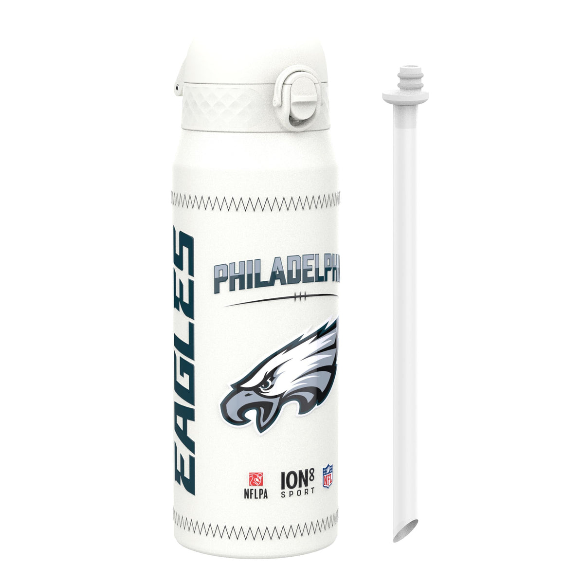 NFL x ION8, Isolierte Stahlflasche, GameDay Serie, Hurts Eagles, 750 ml
