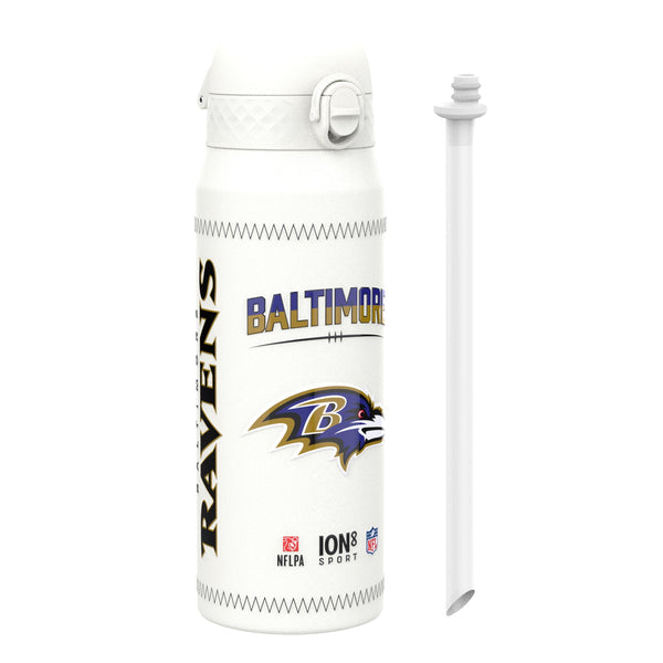 NFL x ION8, Isolierte Stahlflasche, GameDay Serie, Lamar Ravens, 750 ml
