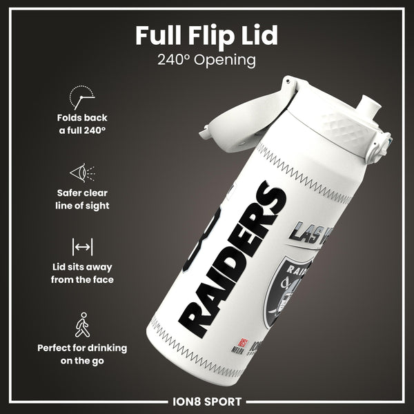 NFL x ION8, Isolierte Stahlflasche, GameDay Serie, Crosby Raiders, 750 ml