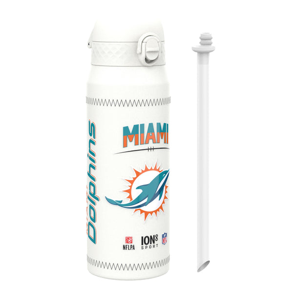 NFL x ION8, Isolierte Stahlflasche, GameDay Series, Tua Dolphins, 750 ml