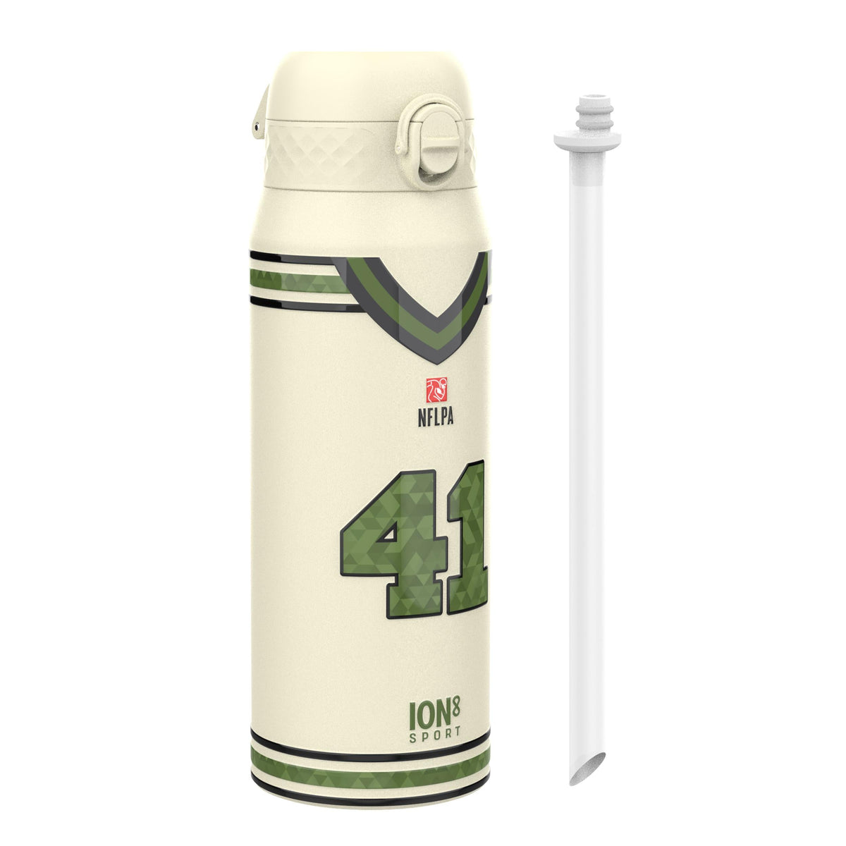 NFL x ION8, Isolierte Stahlflasche, Icon Series, Alvin Kamara, 750 ml