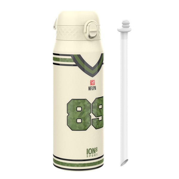 NFL x ION8, Isolierte Stahlflasche, Icon Series, Brock Bowers, 750 ml