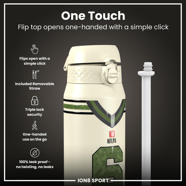 NFL x ION8, Isolierte Stahlflasche, Icon Series, Baker Mayfield, 750 ml