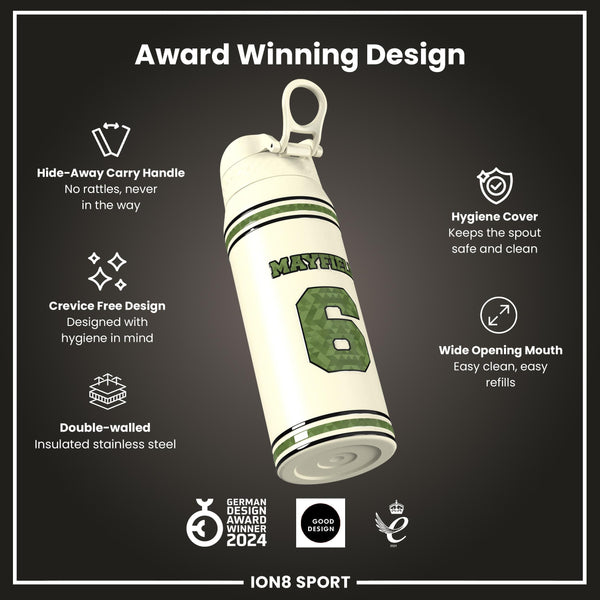 NFL x ION8, Isolierte Stahlflasche, Icon Series, Baker Mayfield, 750 ml