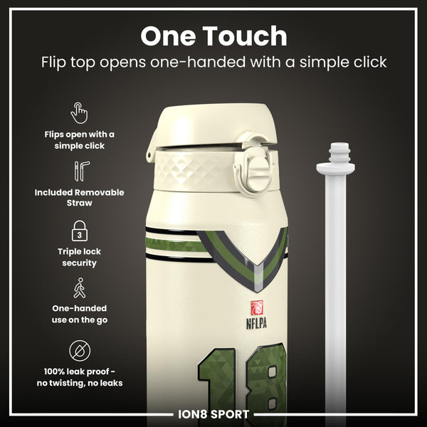 NFL x ION8, Isolierte Stahlflasche, Icon Series, Caleb Williams, 750 ml
