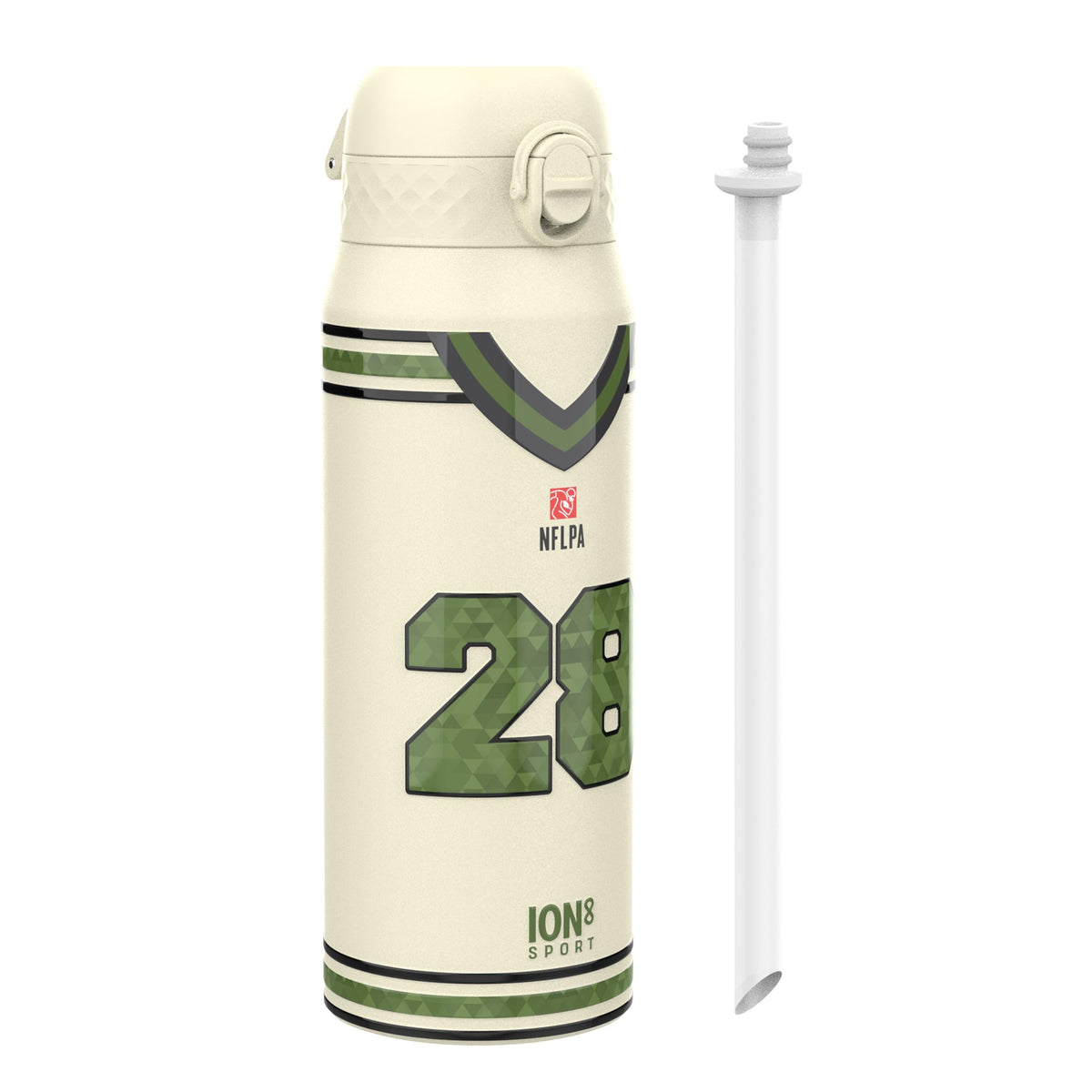 NFL x ION8, Isolierte Stahlflasche, Icon Series, De'Von Achane, 750 ml