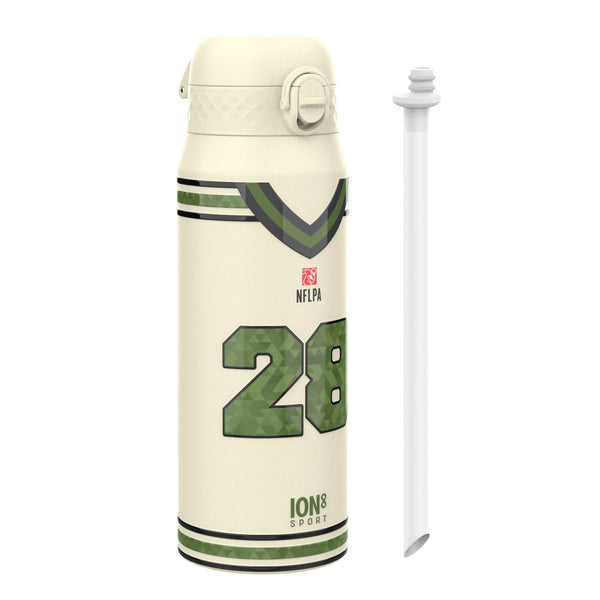 NFL x ION8, Isolierte Stahlflasche, Icon Series, De'Von Achane, 750 ml