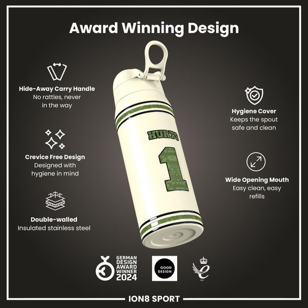 NFL x ION8, Isolierte Stahlflasche, Icon Series, Jalen Hurts, 750 ml
