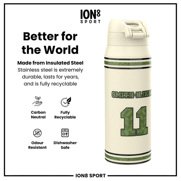 NFL x ION8, Isolierte Stahlflasche, Icon Series, Jaxon Smith-Njigba, 750 ml