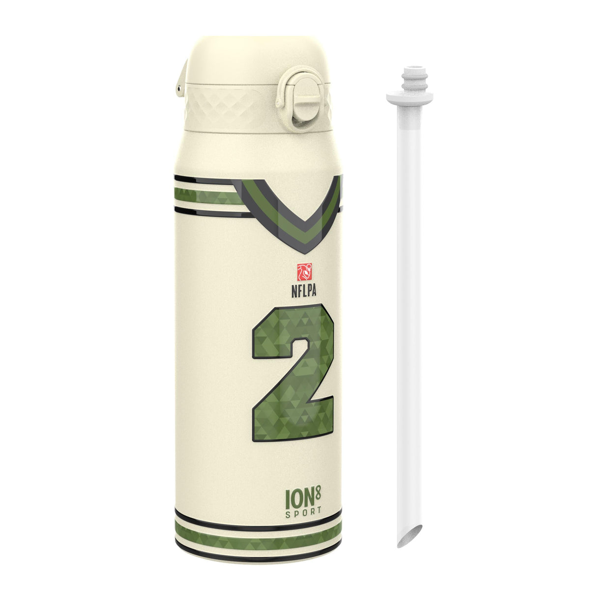 NFL x ION8, Isolierte Stahlflasche, Icon Series, Pat Surtain, 750 ml