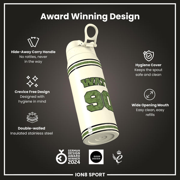 NFL x ION8, Isolierte Stahlflasche, Icon Series, TJ Watt, 750 ml