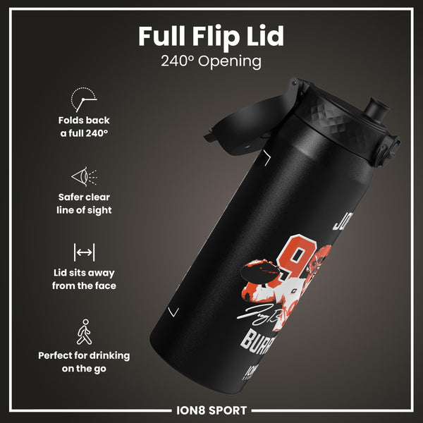 NFL x ION8, Isolierte Stahlflasche, Locked In Series, Joe Burrow, 750 ml