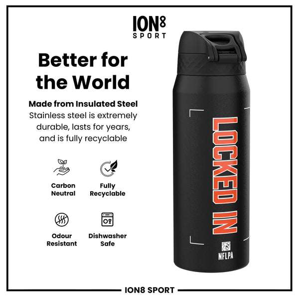 NFL x ION8, Isolierte Stahlflasche, Locked In Series, Joe Burrow, 750 ml