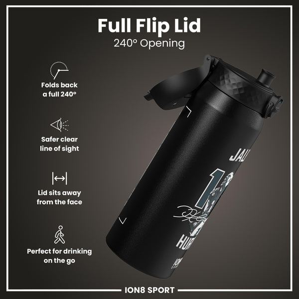 NFL x ION8, Isolierte Stahlflasche, Locked In Series, Jalen Hurts, 750 ml