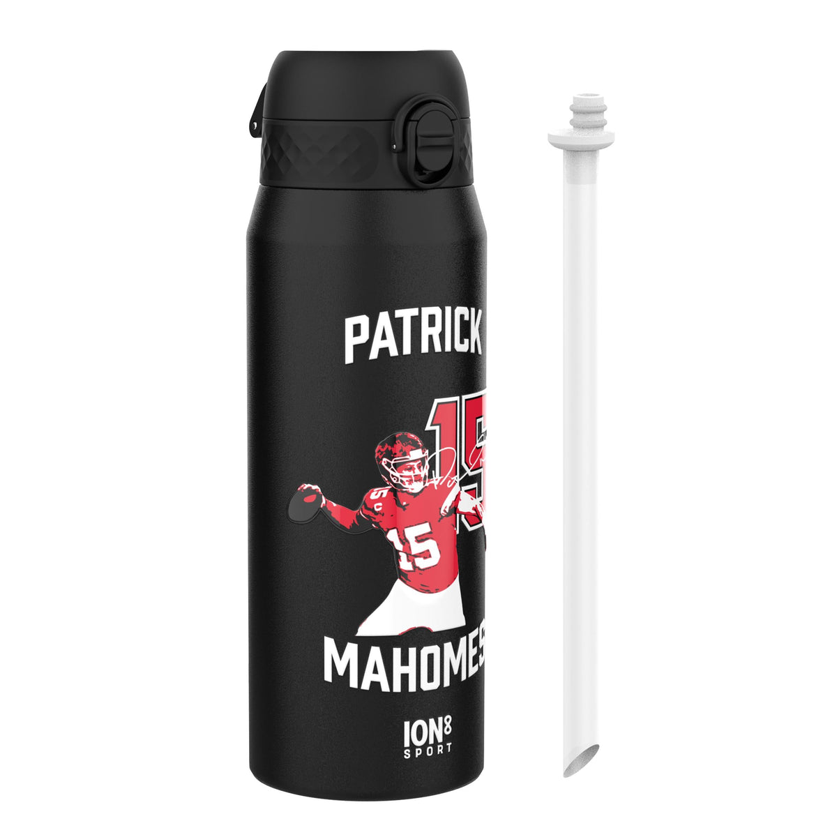 NFL x ION8, Isolierte Stahlflasche, Locked In Series, Patrick Mahomes, 750 ml