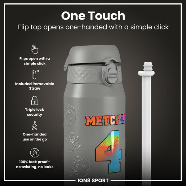 NFL x ION8, Isolierte Stahlflasche, Signature Series, DK Metcalf, 750 ml