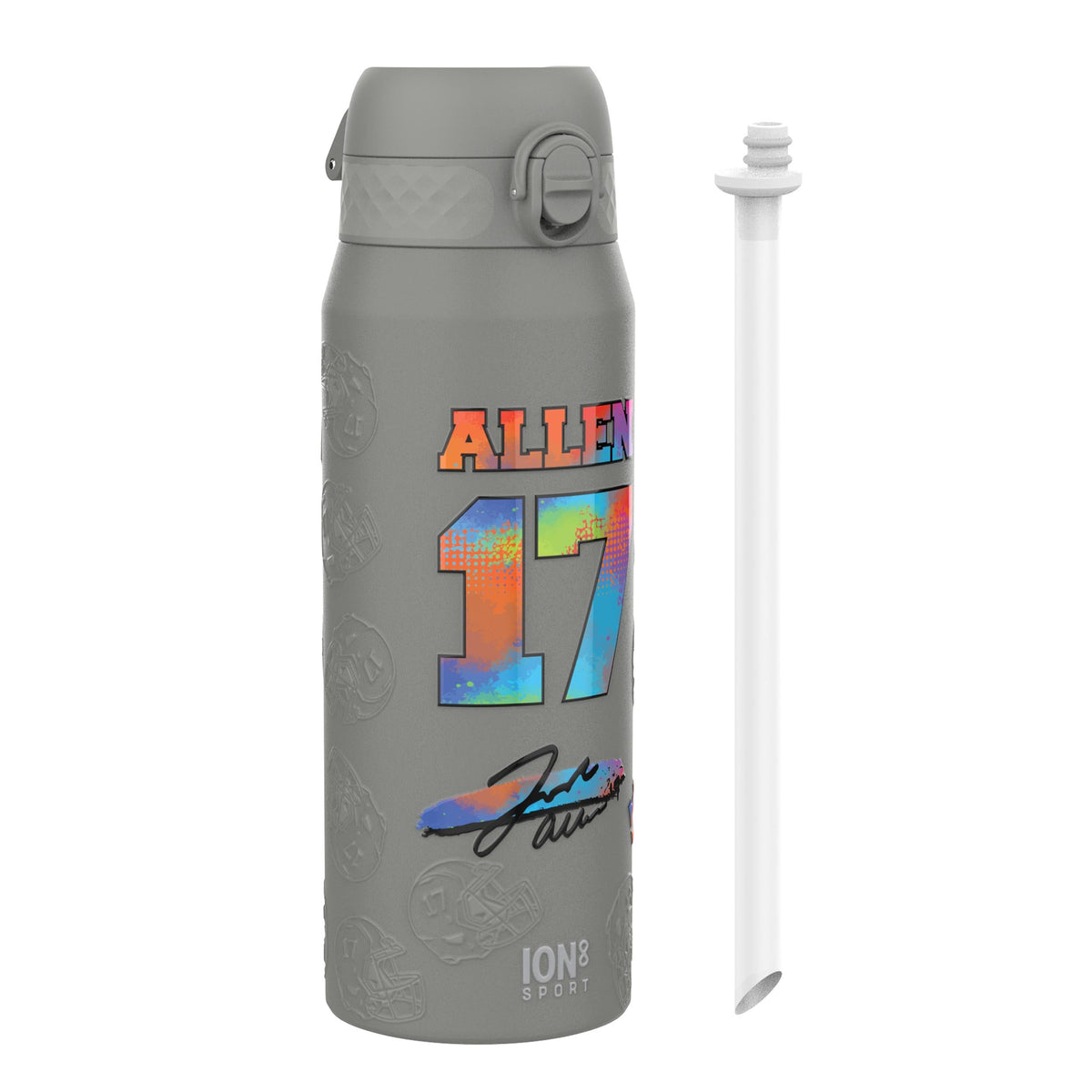 NFL x ION8, Isolierte Stahlflasche, Signature Series, Josh Allen, 750 ml