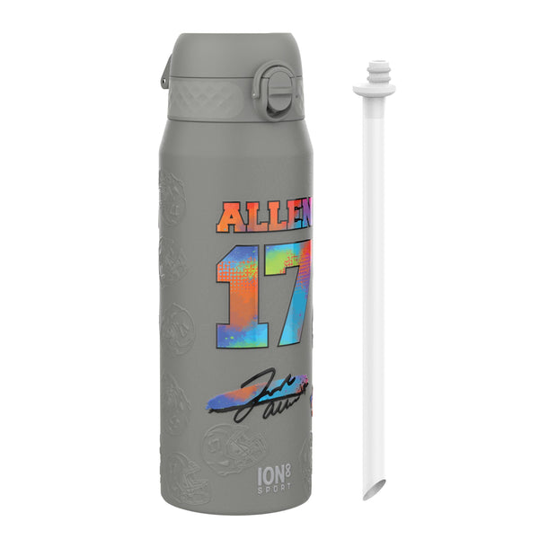 NFL x ION8, Isolierte Stahlflasche, Signature Series, Josh Allen, 750 ml