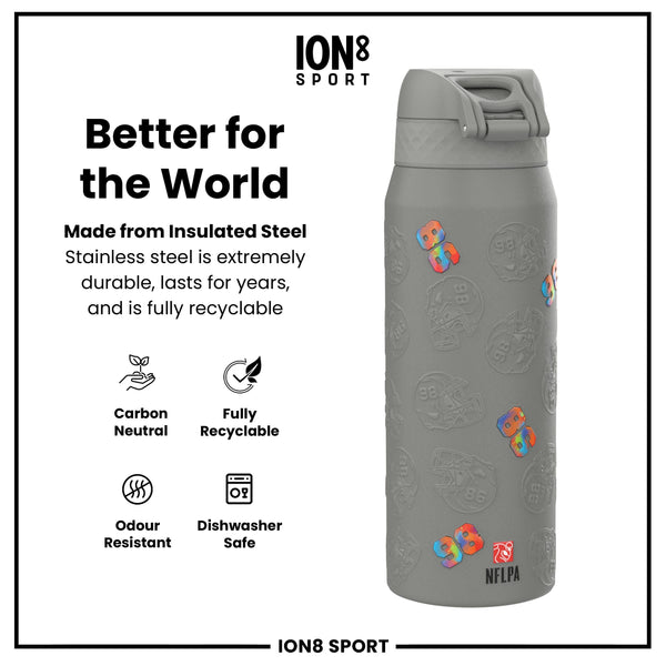 NFL x ION8, Isolierte Stahlflasche, Signature Series, Maxx Crosby, 750 ml