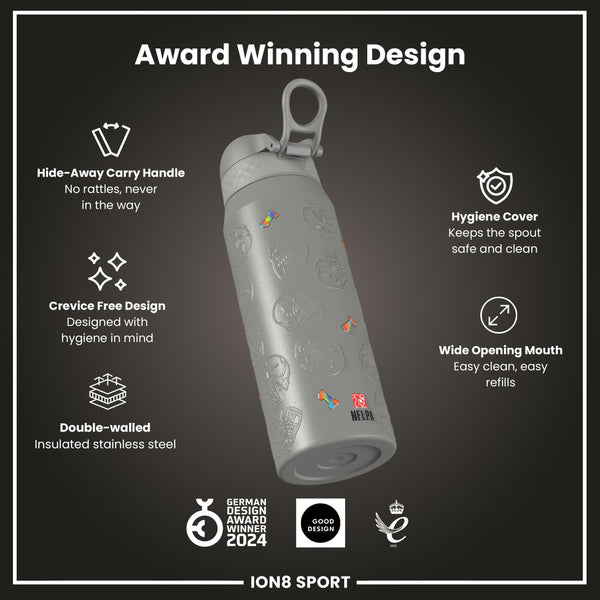 NFL x ION8, Isolierte Stahlflasche, Signature Series, Sauce Gardner, 750 ml