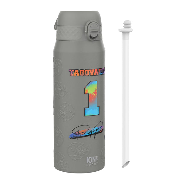 NFL x ION8, Isolierte Stahlflasche, Signature Series, Tua Tagovailoa, 750 ml