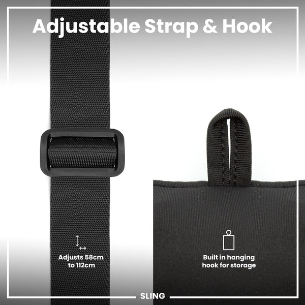 Flaschenhalter mit Schultergurt