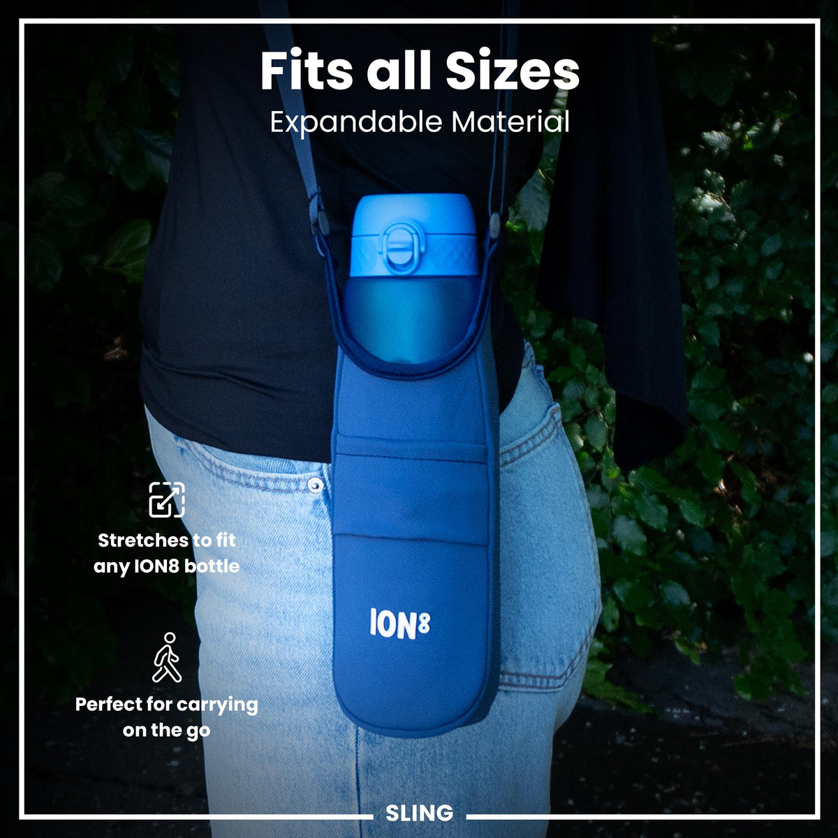 Flaschenhalter mit Schultergurt