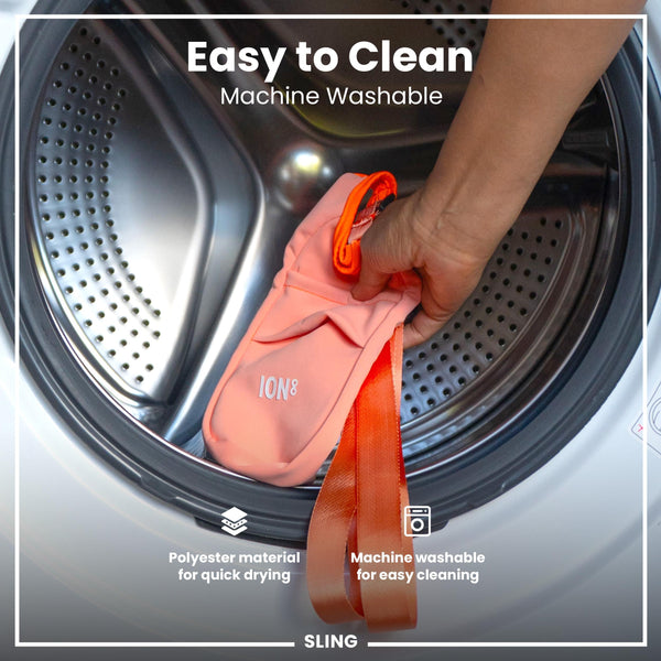 Flaschenhalter mit Schultergurt, Koralle