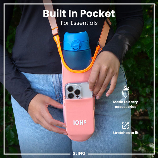 Flaschenhalter mit Schultergurt