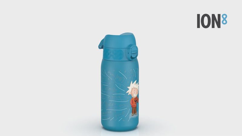 360 Video View of Ion8 Leak Proof Water Bottle, Stainless Steel, Einstein Play, 400ml (13oz)